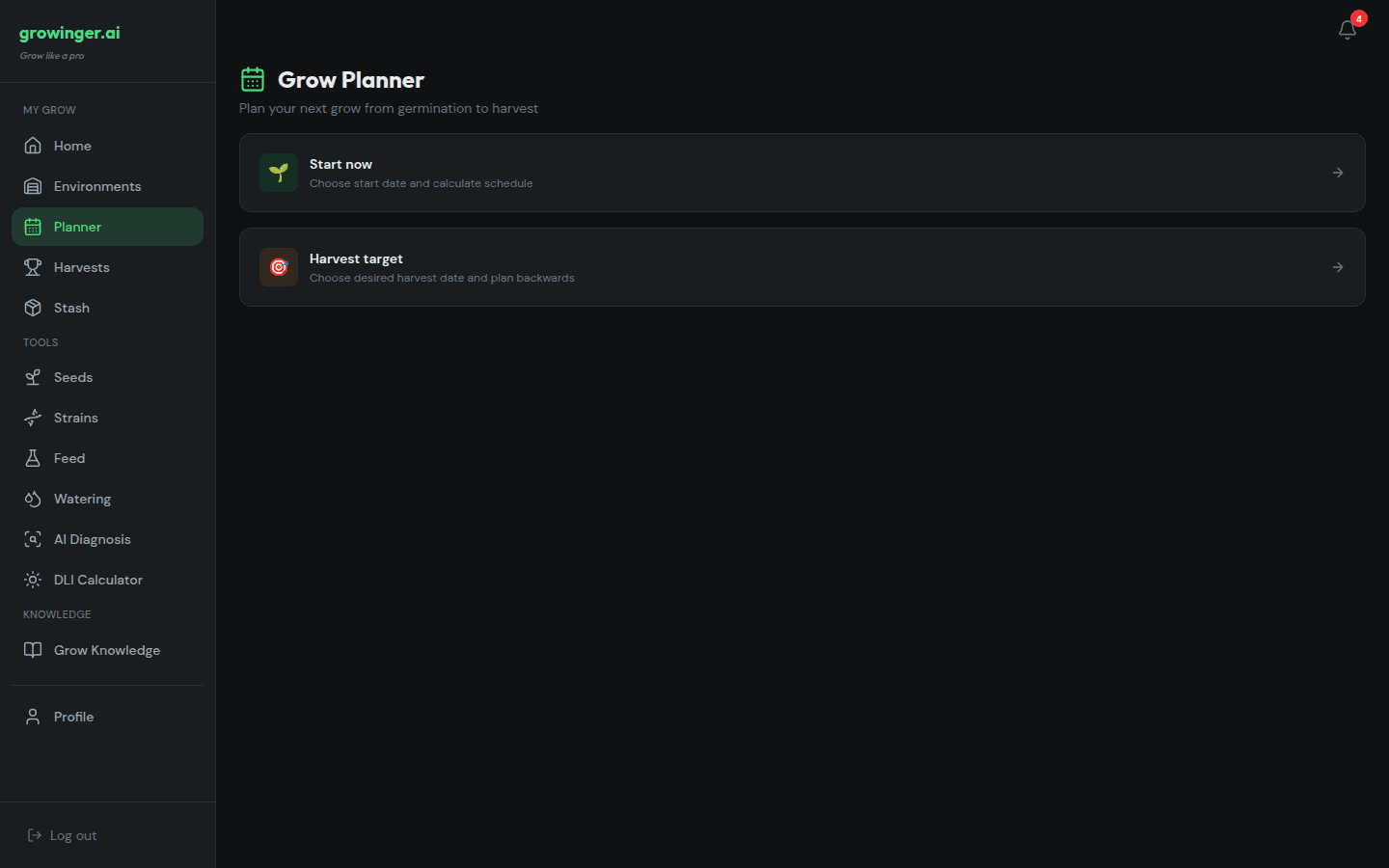 Grow Planner